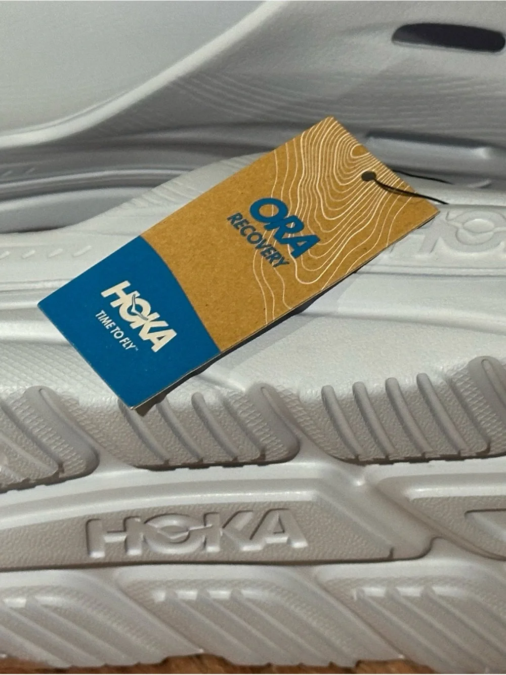 Hoka ORA RECOVERY (ETHER) Slide Sandals with Branded Tag
